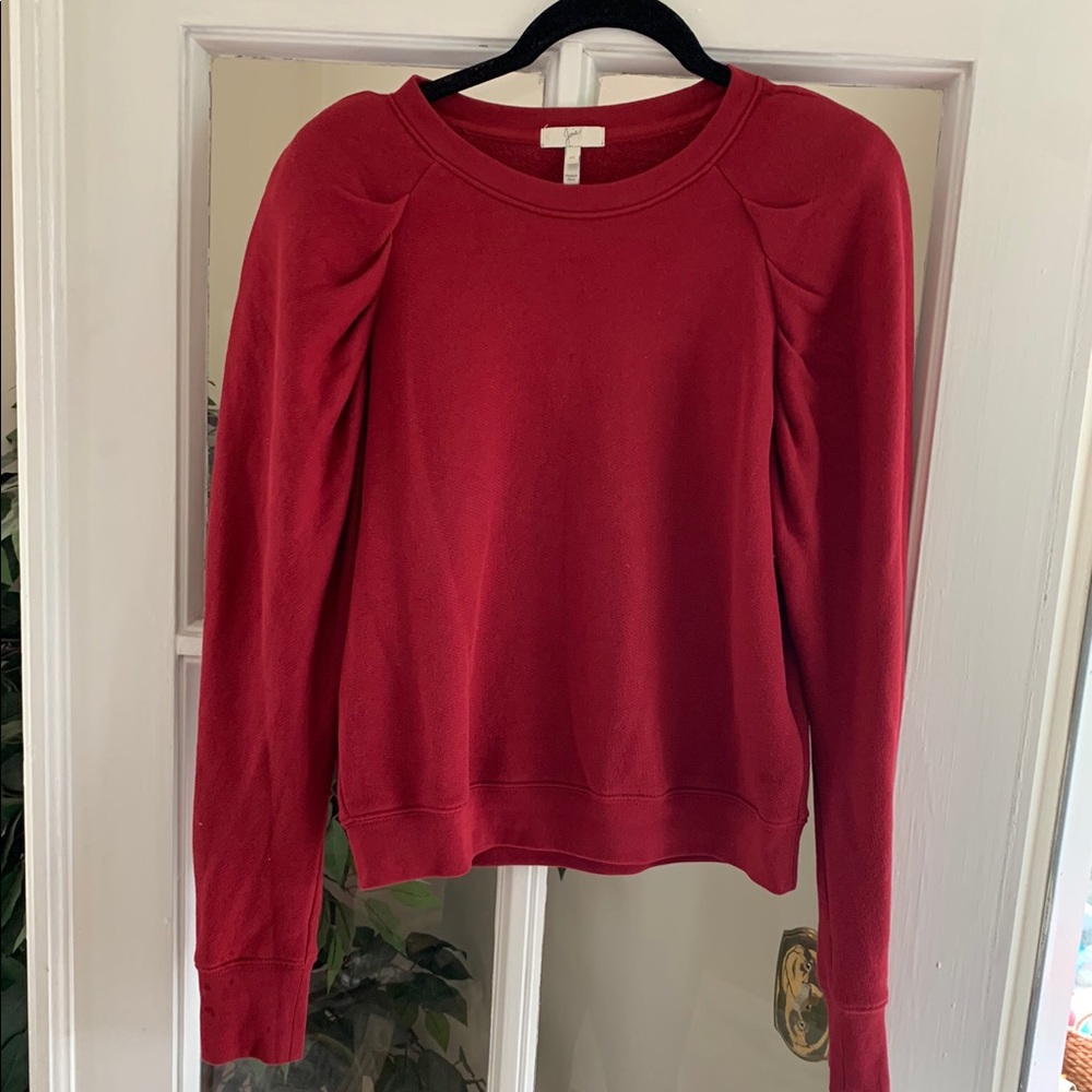 Joie Crewneck Puff Shoulder Sweatshirt, M